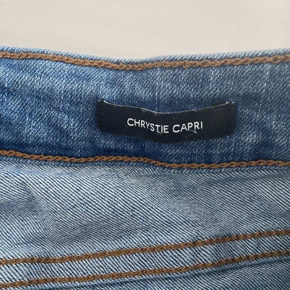 NINE WEST Women's Chrystie Denim Capri Size 4 - Picture 5 of 9